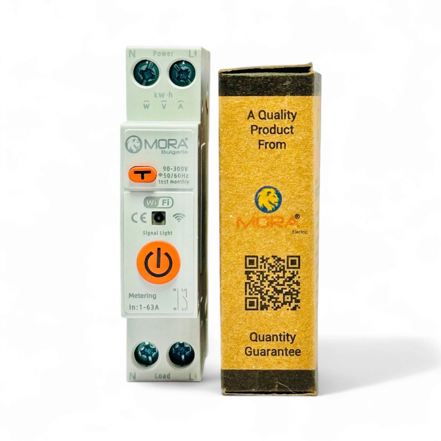 MORA 63A 1P+N WIFI Smart Switch Energy Meter Kwh Metering Monitoring Circuit Breaker Timer Relay MCB TUYA smartlife