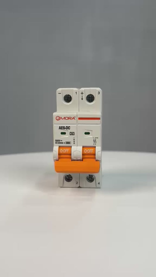 Mora 2P DC 500V Solar Mini Circuit Breaker MCB